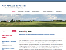 Tablet Screenshot of newmarkettownship.com